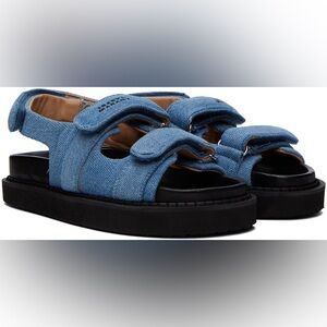 Isabel Marant madee Denim Blue Sandals